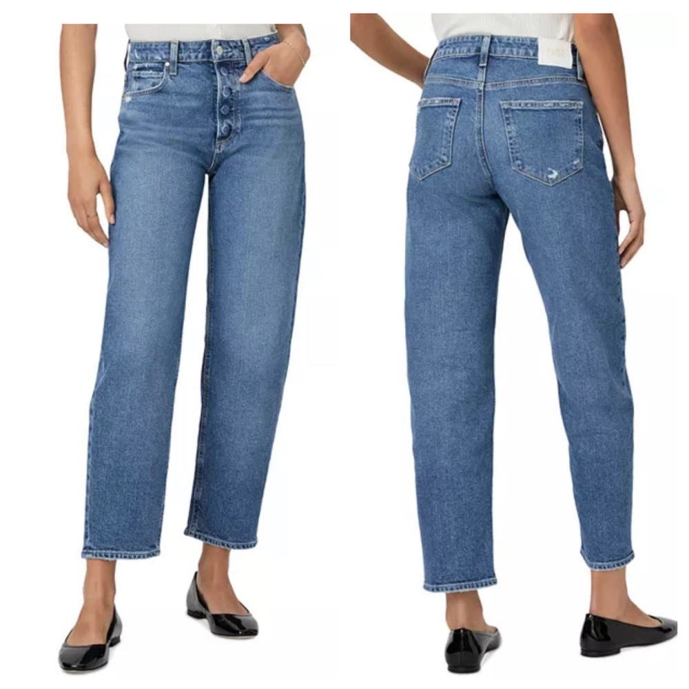 Paige Alexis Barrel Leg Jeans in Le Club | 33 NWT - Picture 2 of 14